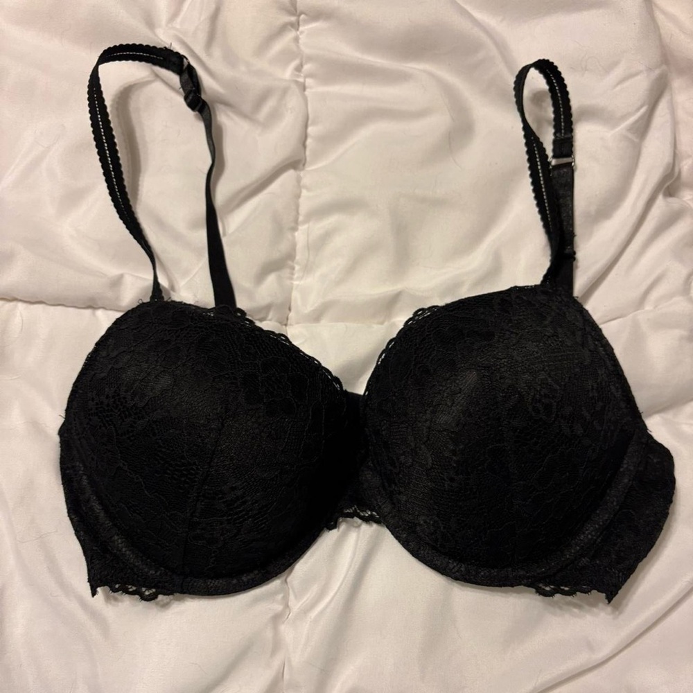 Elegant Black Lace Bra